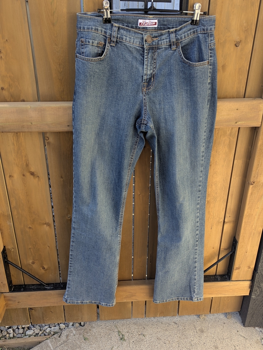 Y2K Mid Rise Bootcut Jeans Retro Streetwear Indie Sleaze Flare Denim Pants